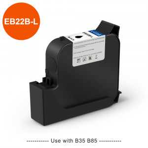 v4ink EB22B-L Black Solvent Fast Dry Ink Cartridge Replacement for Bentsai B85 B35 Handheld printer, 1 Pack